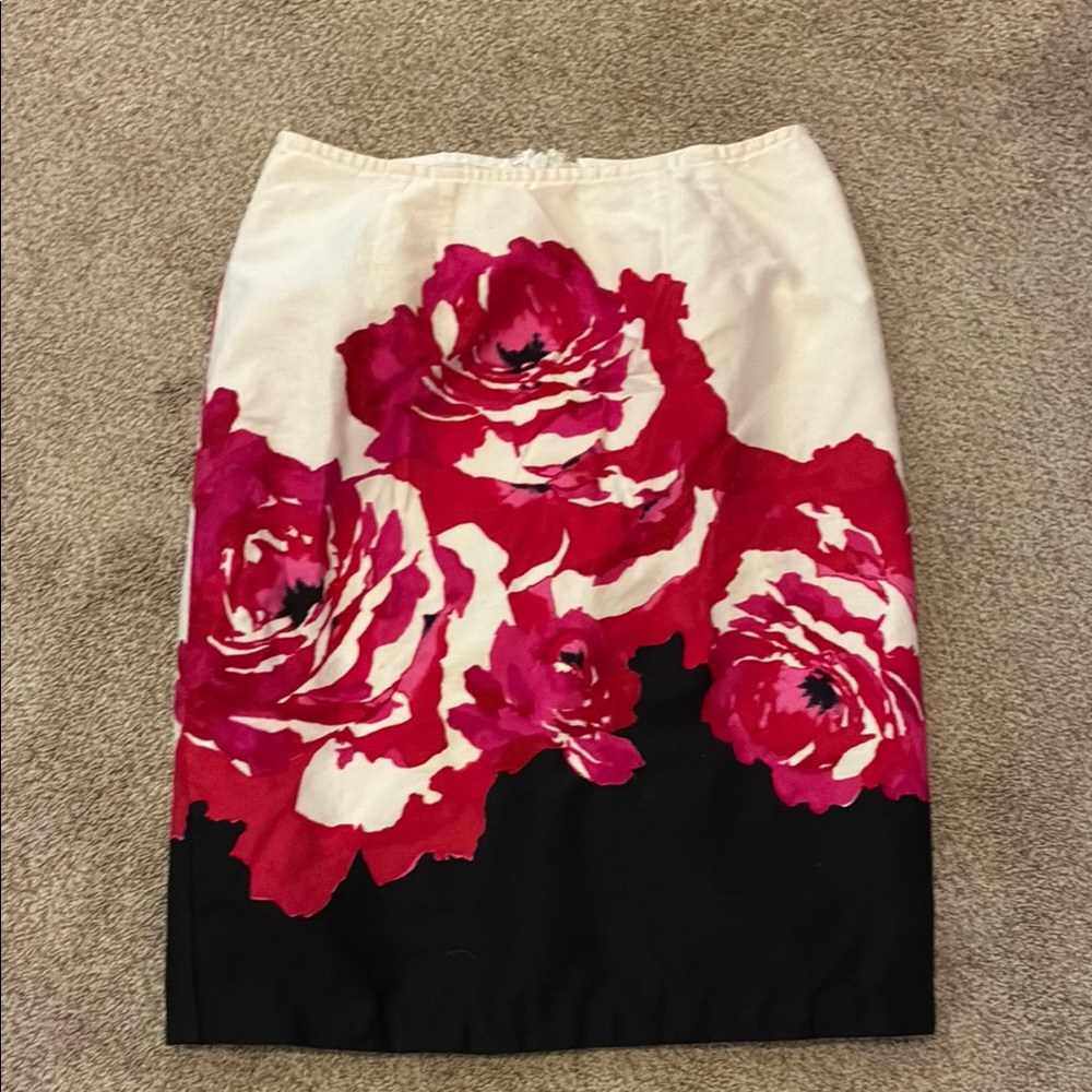 Worthington Red Pencil Skirt Knee-Length Work